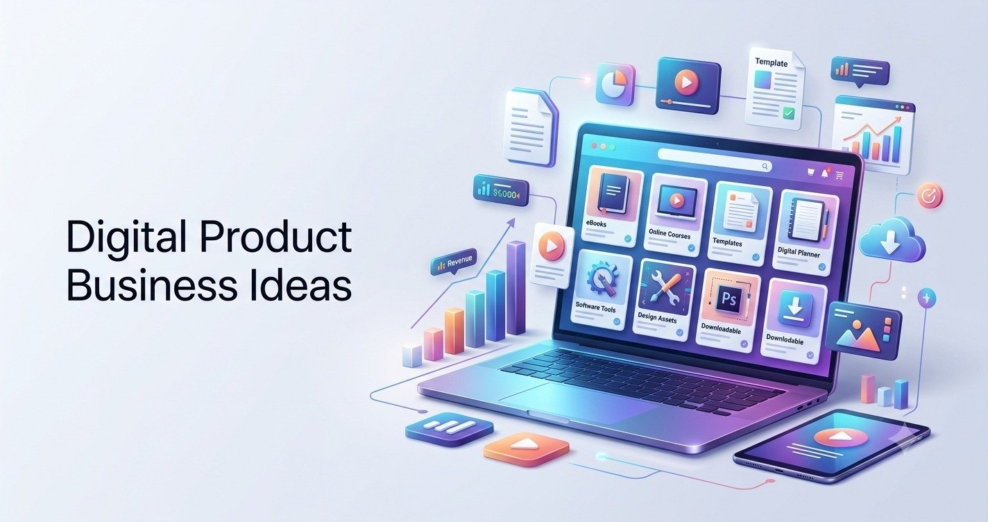 Digital Product Business Ideas: 25 Profitable Ways Online