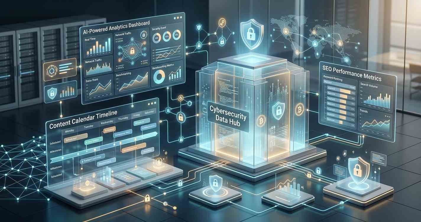Cybersecurity blog publishing frequency cadence B2B SaaS benchmark 2024